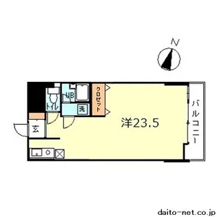 ワコービル飯田橋【4階】の間取り