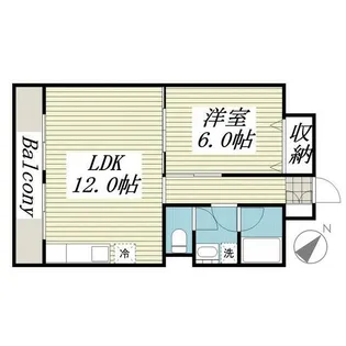 山口マンション【1階】の間取り