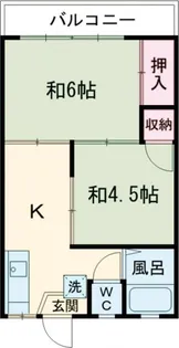 美咲マンション【2階】の間取り