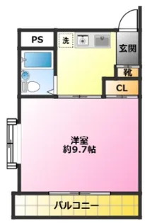 フューレ元住吉【2階】の間取り