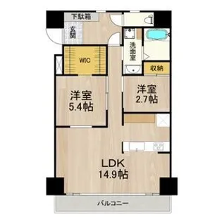 インプルーブ三宮イースト【1階】の間取り