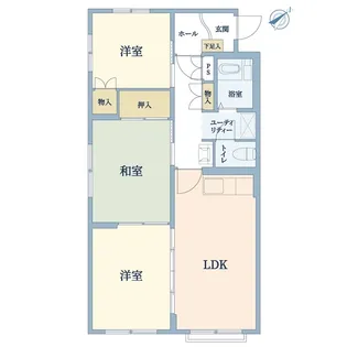 豊平4条ロイヤルハイツ【4階】の間取り