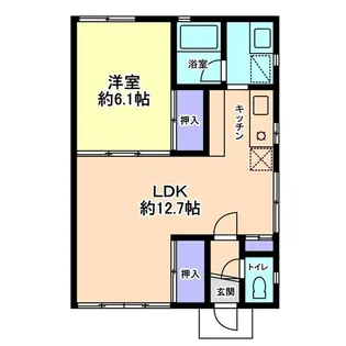 信開セルーラ山代温泉南1【1階】の間取り