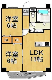 サンビルダー上甲子園【4階】の間取り