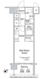 エミネンス高輪台【6階】の間取り