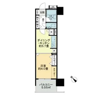 ライオンズステーションプラザ相模大野【4階】の間取り