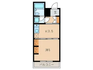 クリオ衣笠2番館【3階】の間取り