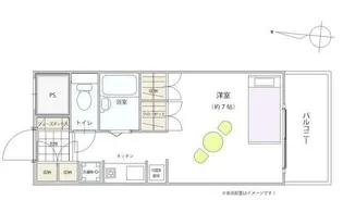 厚木アザレアビル【7階】の間取り
