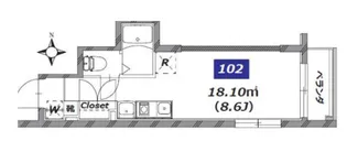 スタイルレジデンス渋谷笹塚【1階】の間取り