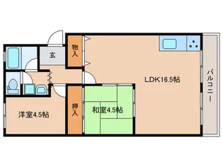 ボナ-ル西井【2階】の間取り