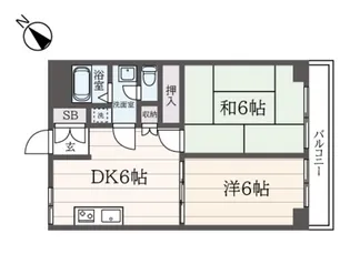 優和レジデンス平塚【2階】の間取り