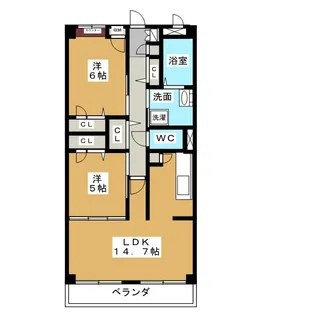 ルミエール【6階】の間取り