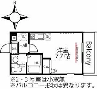 ブリティッシュ・ヒルズR1横浜三ツ沢【2階】の間取り