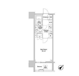 コンフォリア品川EAST【2階】の間取り