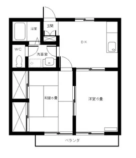 サンフラワー【2階】の間取り