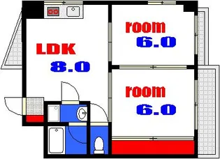 サンライズ舟入川口町ビル【5階】の間取り