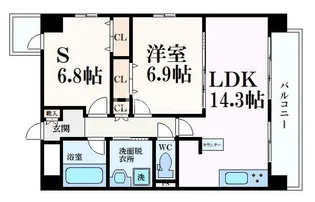 ピアヌーラ柳馬場【2階】の間取り