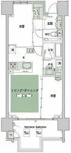 ハーバーテラス品川【3階】の間取り