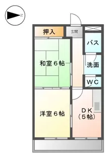 サンコーポヤトミ【1階】の間取り