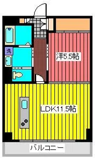 パル駒込【5階】の間取り