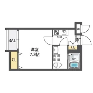 ドゥエリング関目【5階】の間取り