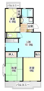 MYフラッツ【1階】の間取り