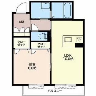 Brownie今朝白【2階】の間取り