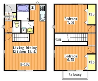 ライツェント【2階】の間取り