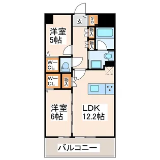 レクシア国府ゼクシス【9階】の間取り