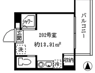 ソフィア鷺宮II(家具付き☆)【2階】の間取り