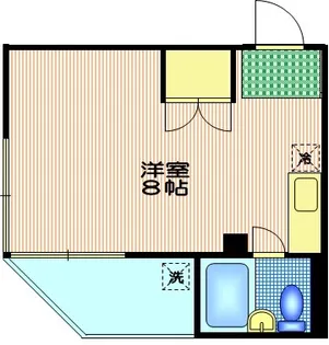 クレリエール佐野【2階】の間取り