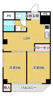 パークサイド船橋【3階】の間取り