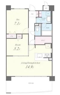 ルーセント菅原【5階】の間取り