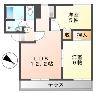ボヌール【1階】の間取り