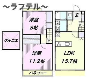 フローラルガーデンDの間取り
