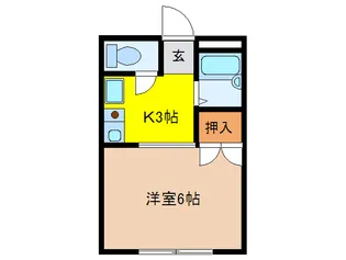 グレ-ス葉栗【2階】の間取り