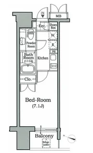 レジディア文京本駒込【5階】の間取り