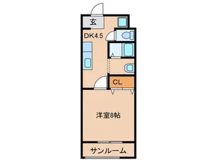 福島ハイツ【4階】の間取り