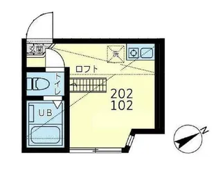 ユナイト西横浜アリスバーリー【1階】の間取り