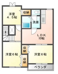 ゴールドパーク【2階】の間取り