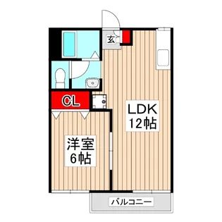 ファインコーポラスB棟【1階】の間取り