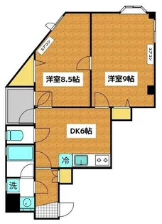 グリーンターフ市川【3階】の間取り