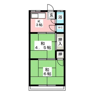 本町荘【2階】の間取り