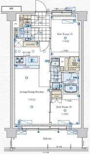 GENOVIA赤羽【5階】の間取り