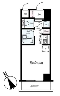 グリフィン横浜・アクティ【6階】の間取り