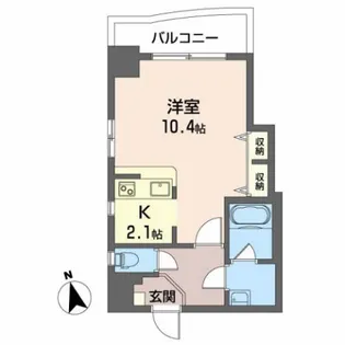 ウイング城南通り【2階】の間取り