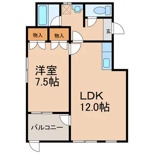 柏崎コーポA【1階】の間取り