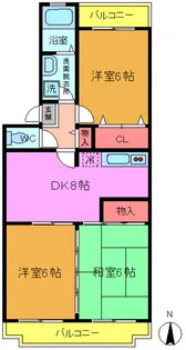 ガーデンタウン高橋【2階】の間取り