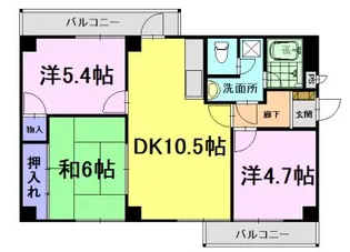 ピュア光マンション【3階】の間取り