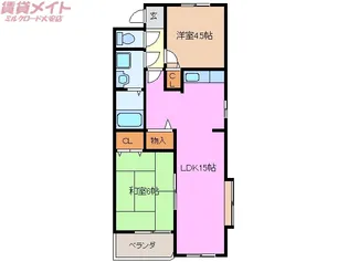 ドルフこもの【3階】の間取り